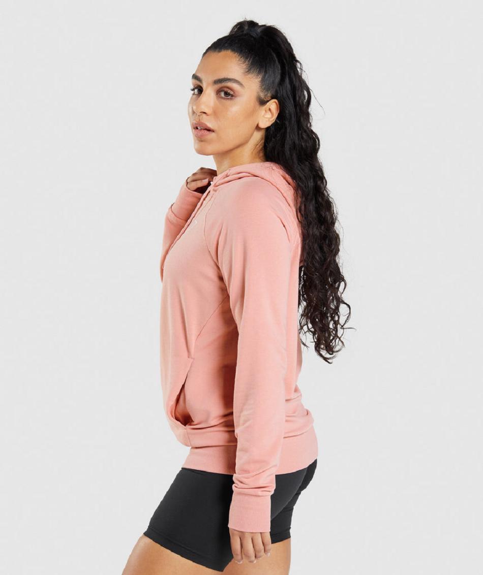 Sudadera Con Capucha Gymshark Entrenamiento Mujer Rosas | CO 2007LIS